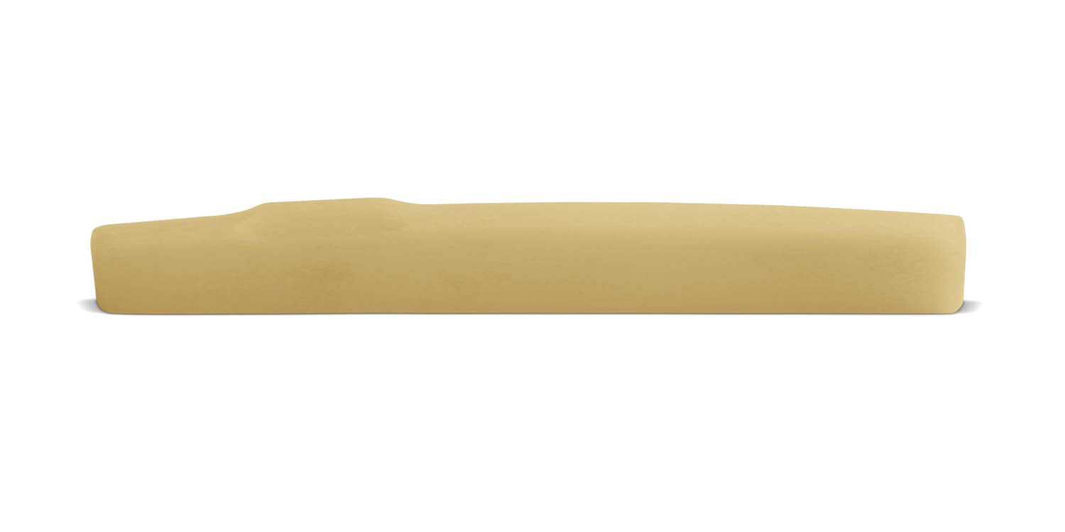 Unbleached Bone Saddle   Fits Many Post 2000 Gibson Guitars   11 Mm   12 Inch Radius