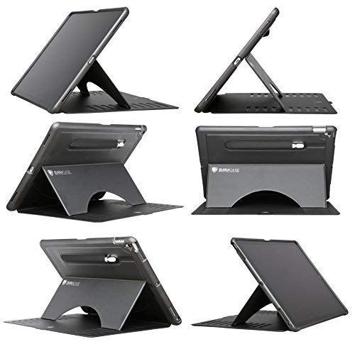 Zugu Case 2017/2015 Ipad Pro 12.9 Inch (Old Model) 1St & 2Nd Gen Case Prodigy X, Very Protective But Thin, Convenient Magnetic Stand, Sleep/Wake Cover For Men & Women, Black