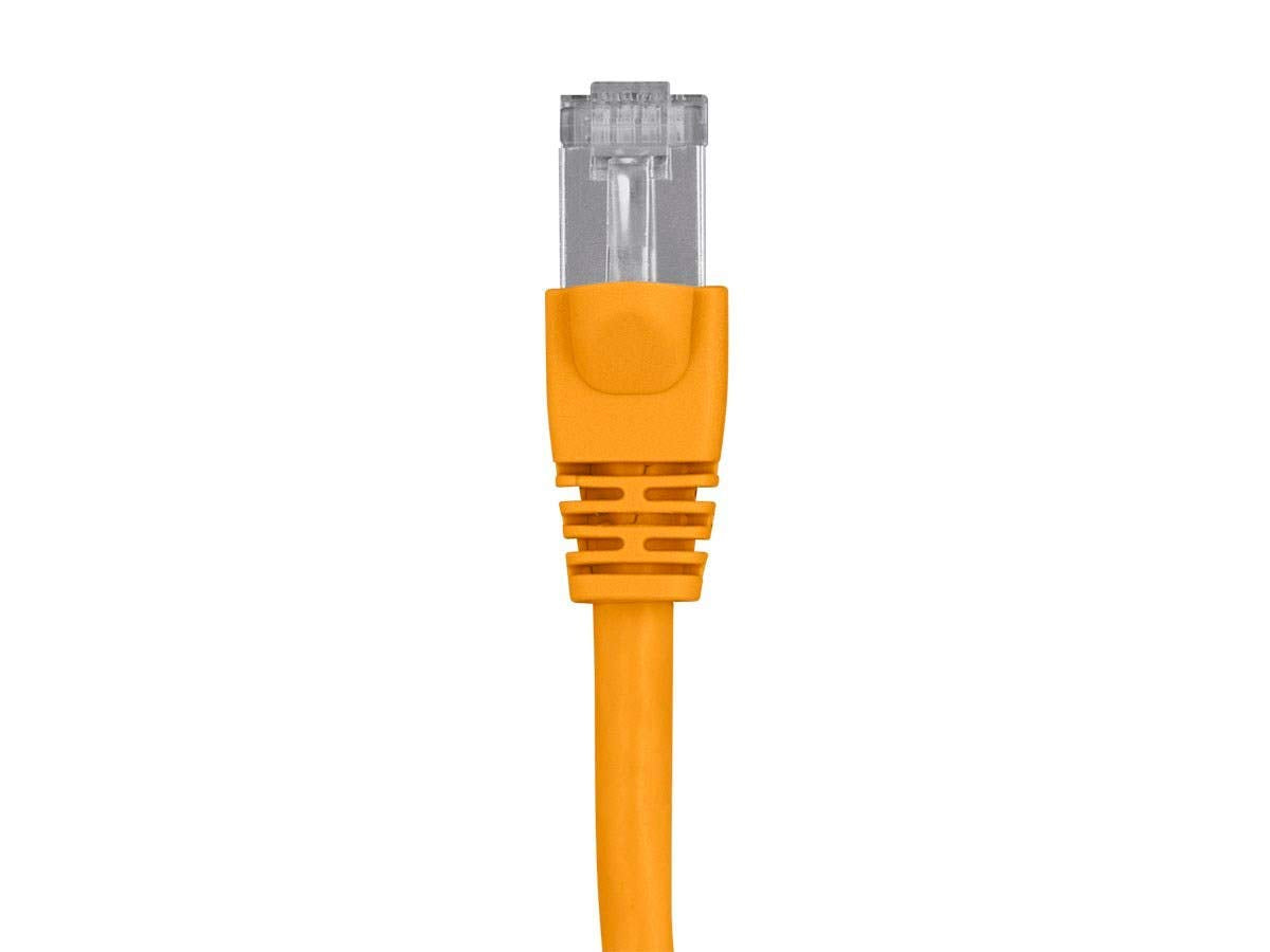 Monoprice Cat6A Ethernet Patch Cable   Network Internet Cord   Rj45, 550Mhz, Stp, Pure Bare Copper Wire, 10G, 26Awg, 10Ft, Yello