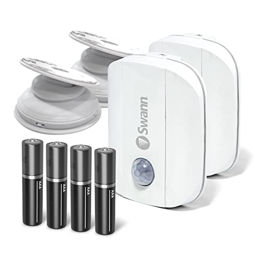 Swann Wireless Motion Alert Sensor Unit 2 Pack Easy Installation Both Indoors & Outdoors With Weatherproof Design, No Hub Requir