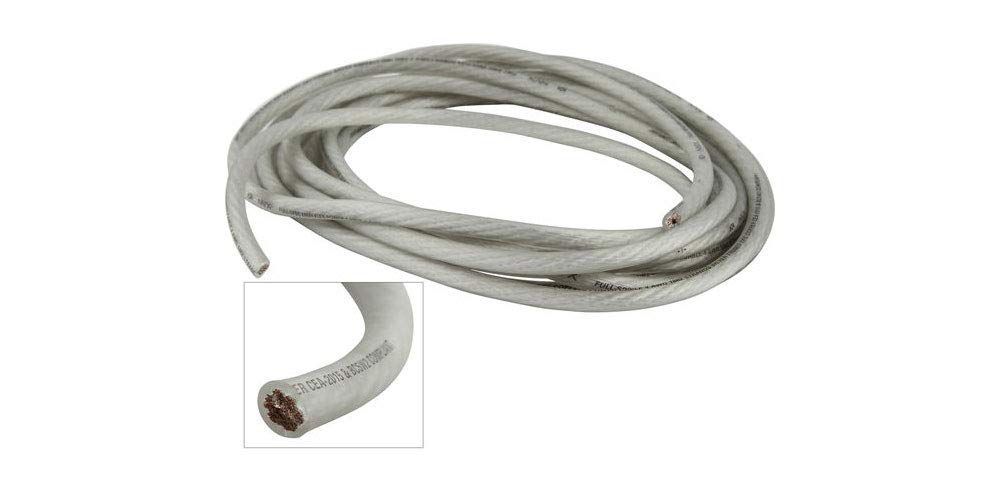 Nvx Xw0Wh20 20 Ft. Of Frosted White True Spec 1/0 Gauge Envyflex Power/Ground Wire Cable