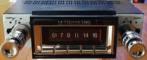 1967 1973 Ford Mustang 300 Watt Usa 740 Am Fm Car Stereo/Radio With Built In Bluetooth, Aux Inputs, Color Change Lcd Digital Dis