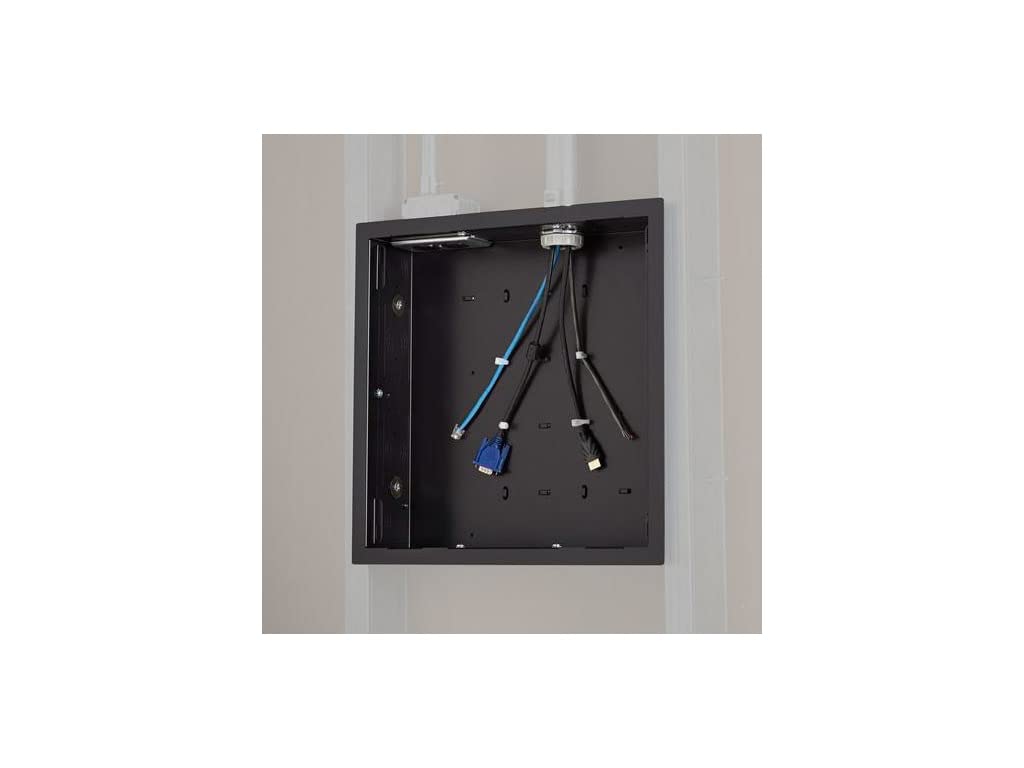 Chief in-Wall Storage Box Black Flange