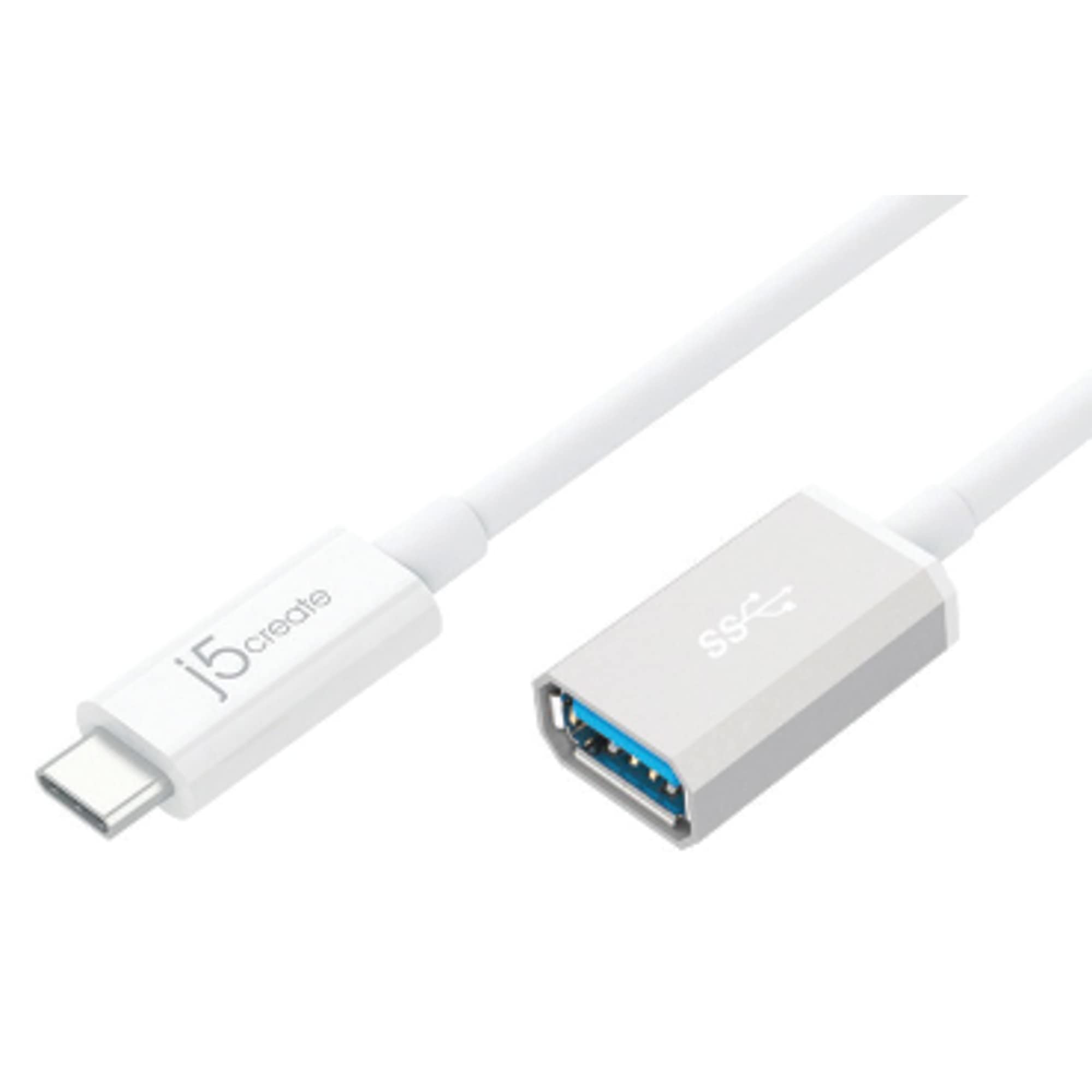 J5Create Usb Type C 3.1 To Type A Adapter | Supports Usb3.1 Gen1 (5 Gbps), Usb 2.0 (480 Mbps) And An Output Of 1.5A | Compatible