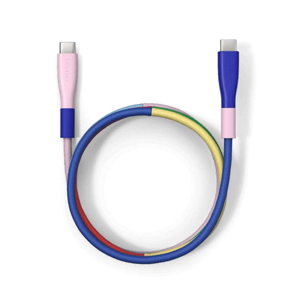Casetify Powerthru Usb C To Usb C Cable (1M/3.3Ft)   Pop Block