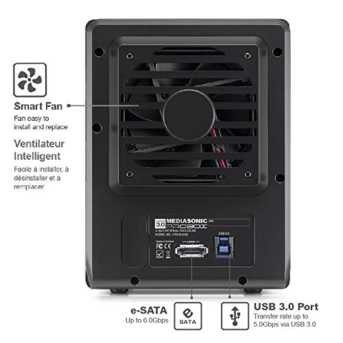 Mediasonic Probox 4 Bay 3.5    Sata Hard Drive Enclosure - Usb 3.0 Esata Support 22Tb Hdd (Hf2-Su3S3)