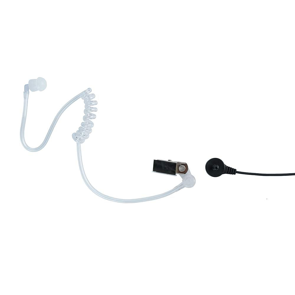 Klykon 2 Pin Covert Acoustic Tube Earpiece Headset With Ptt Mic For Baofeng Puxing Wouxun 2 Way Radio Walkie Talkie