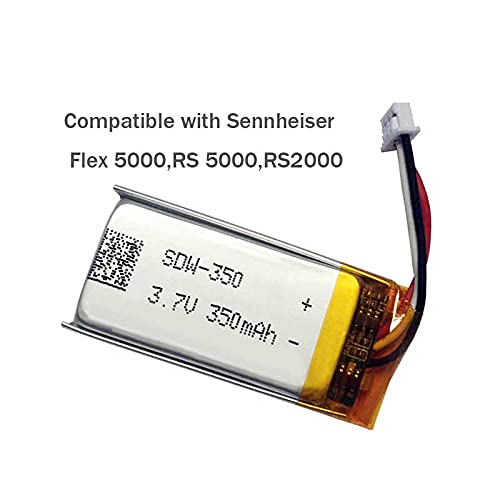 Aolikes 350Mah Replacement Battery For Sennheiser Flex 5000,Rs 5000 Rs2000 Digital Wireless Headphone For Tv