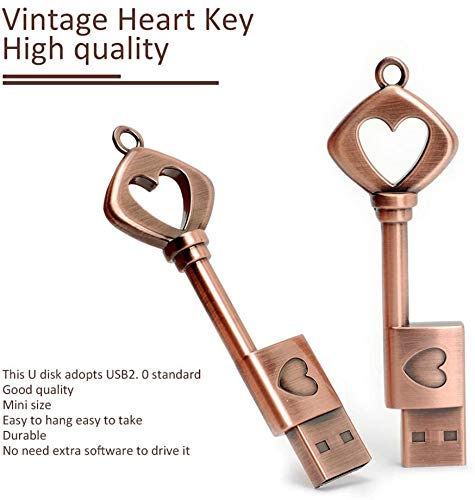 Leizhan Metal Key Shape Usb Flash Drive 5 Pack 32Gb Key Of Love Key Chain Usb Memory Stick Pen Drive Graduation Gift Pendrive