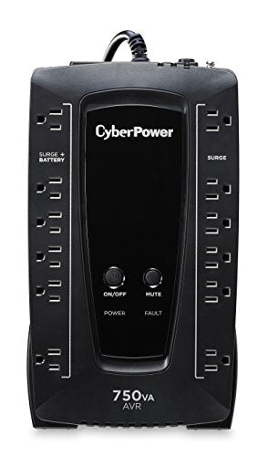 Cyberpower Avrg750U Avr Ups System, 750Va/450W, 12 Outlets, Compact