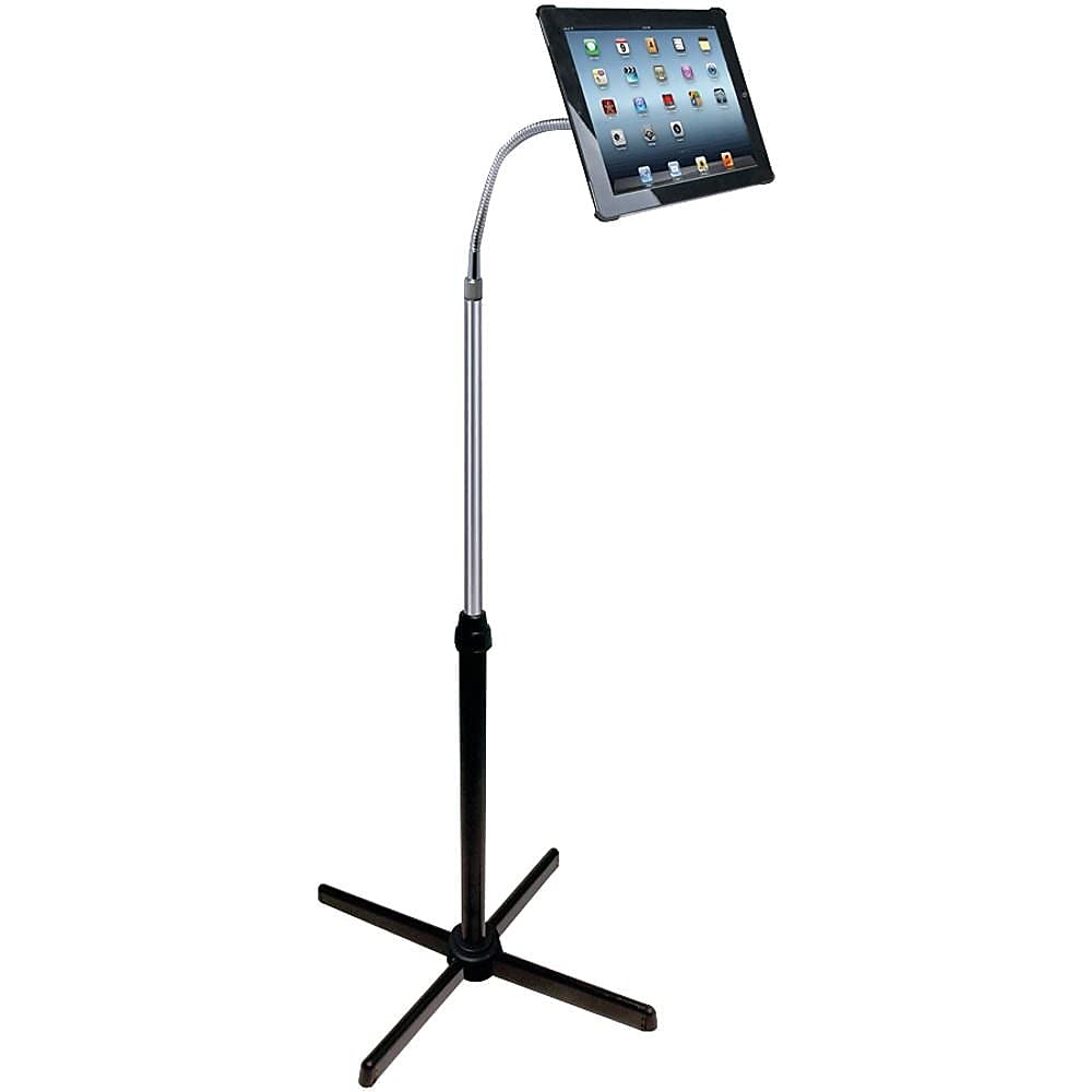 Cta Digital Height Adjustable Gooseneck Floor Stand For Ipad   552 Height   Floor   Acrylonitrile