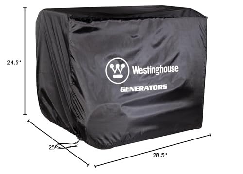 Westinghouse Outdoor Power Equipment Wgen Generator Cover   Universal Fit For Portable Generators Up To 9500 Rated Watts