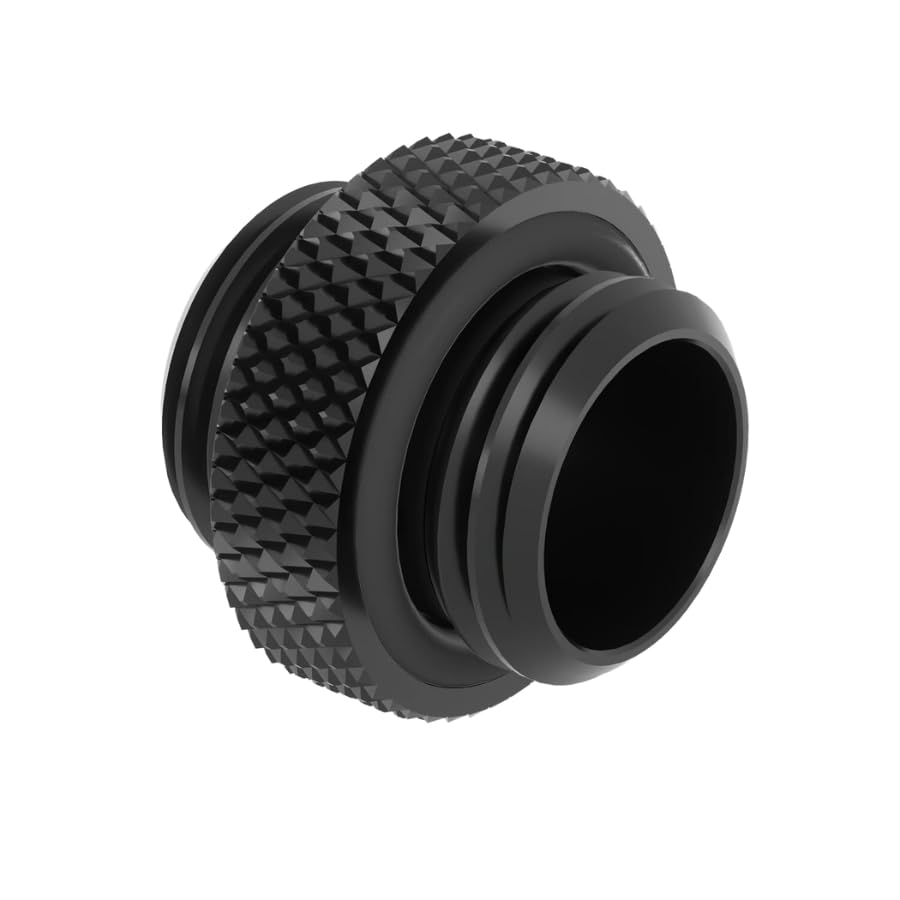 Dracaena 6 Pack G1/4'' Thread, Male To Male Mini Extender Fitting With Tighten O Ring, Compression Fitting For Computer Water Co