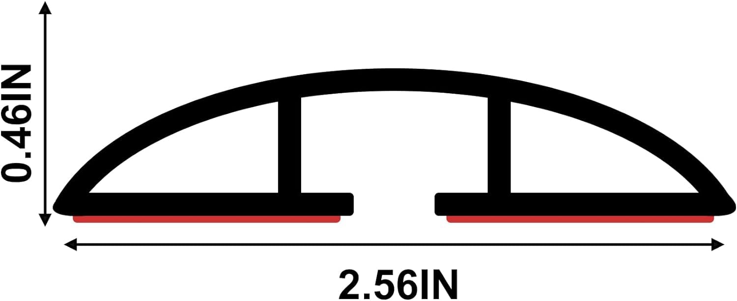 10Ft Floor Cord Cover Gray Silicone Cable Protector Easy To Install Wire Organizer And Hider For Home, Office, Garage (Gray 3M)