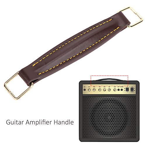 Vintage Style Guitar Amplifier Handle Pu Leather Speaker Handle For Guitar Speaker(Brown)