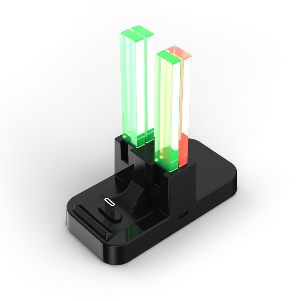 Dobe - 5 in 1 Charging Dock Compatible with Nintendo Switch for Joy Con & OLED Model Controller with Lamppost LED Indication, Ch