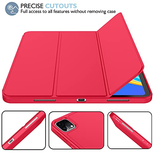 Imieet Ipad Pro 11 Inch Case M4 (2024 5Th Generation) With Pencil Holder, [Support Pencil Pro And Pencil (Usb C)],Trifold Stand
