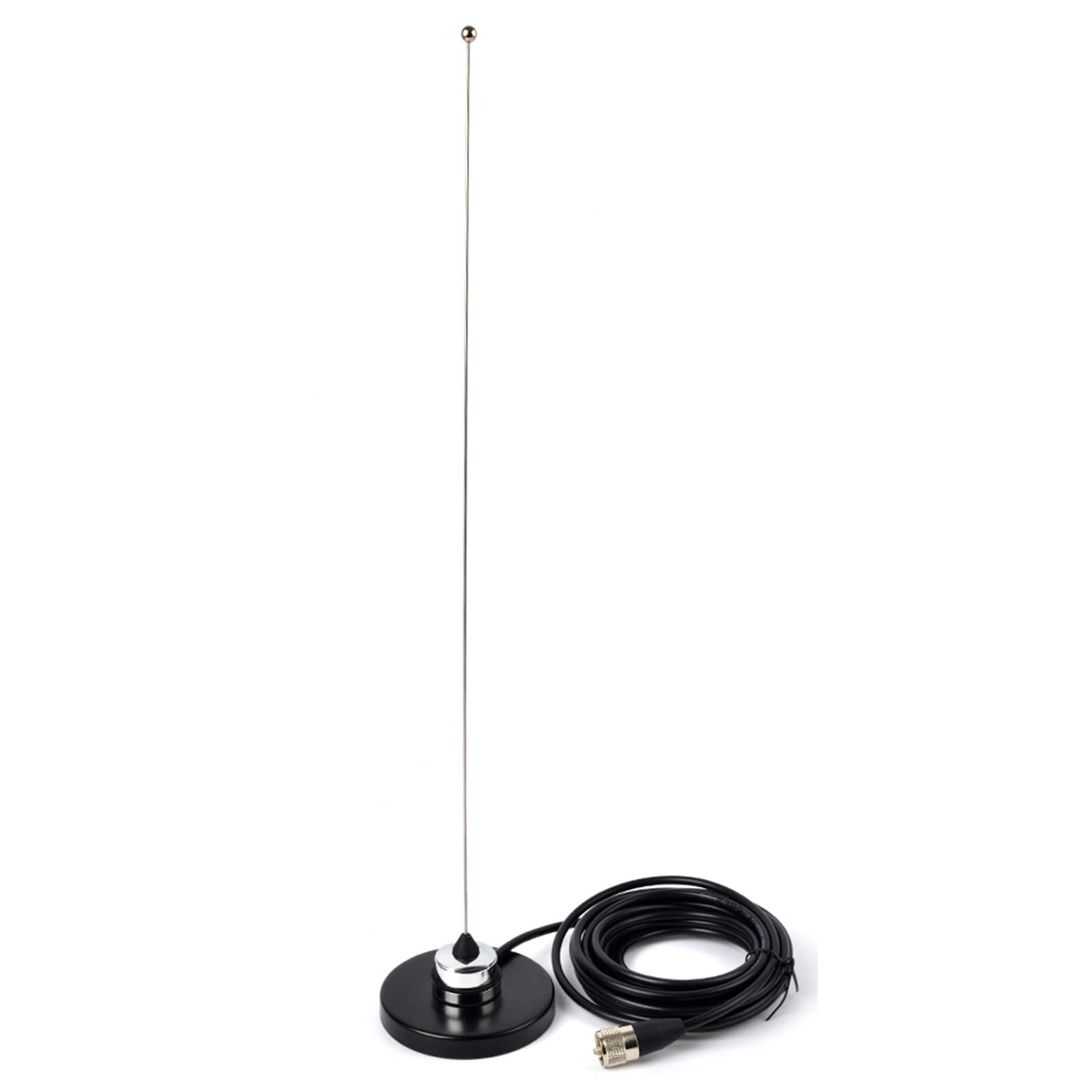 Hys 2M Vhf Band Amateur Antenna 144Mhz(136 174Mhz) With Nmo Mount Magnetic Base W/5M(16.4Ft) Rg58 Coaxial Cable Pl 259 Plug