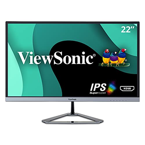 Viewsonic Vx2276 Smhd 22 Inch 1080P Widescreen Ips Monitor With Ultra Thin Bezels, Hdmi And Displayport