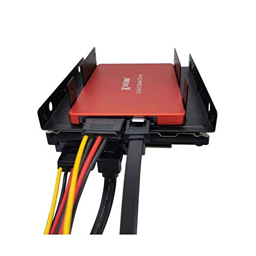 ketawa SATA Data Cable & Power Splitter (4 Pack) - 6.0 Gbps, 15 Pin, Black, Model 623064642506, Copper