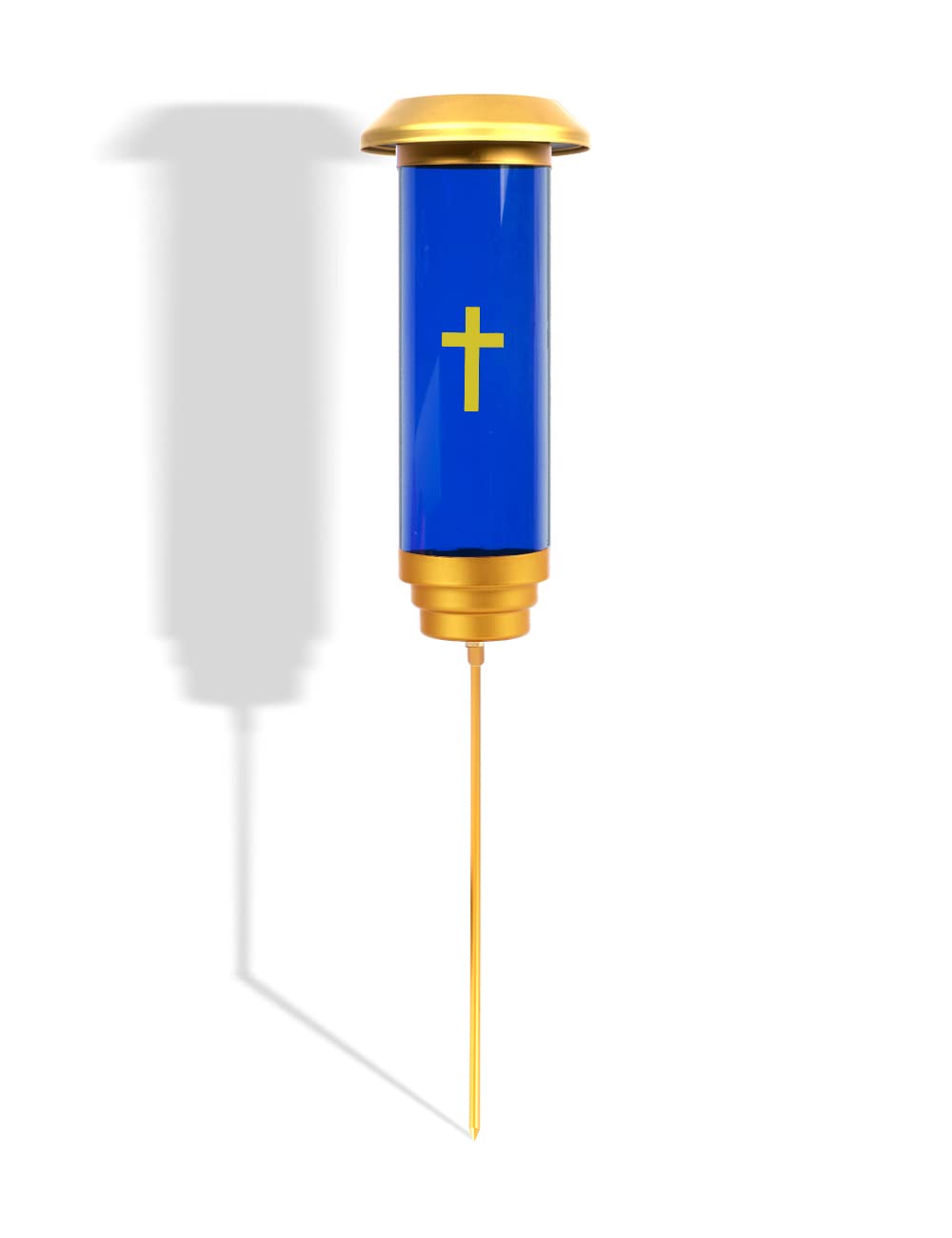 Mantensing Solar Lights For Cemetery,Solar Cross Cemetery Grave,Cemetery Candle Holder For Grave,Eternal Light Solar Powered Lig