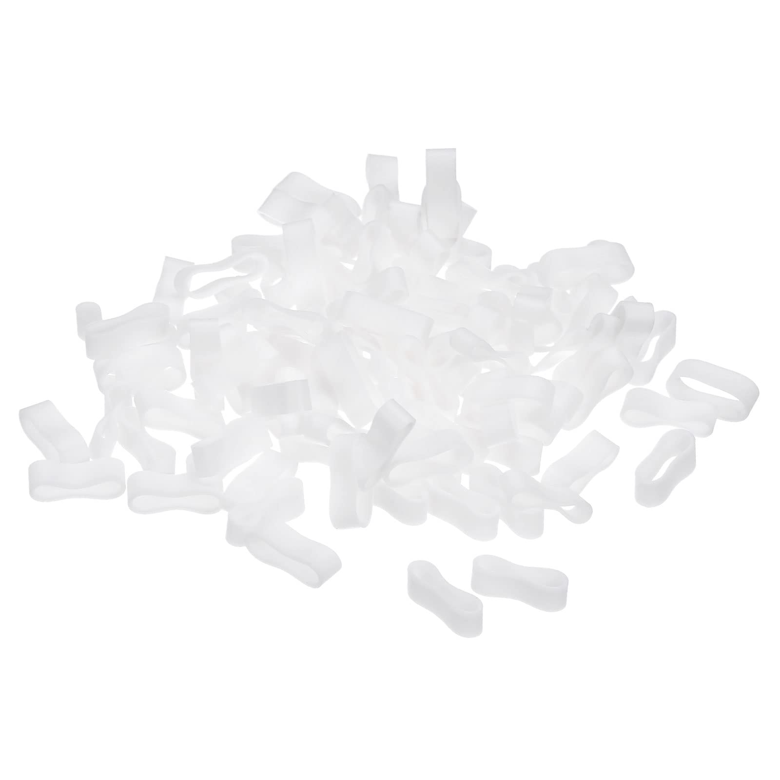 Meccanixity Silicone Rubber Bands Rings 100Pcs Non Slip 12Mm Dia 0.7Mm Thick 5Mm Width For Wire Cord Cable Wrapping, Bundle