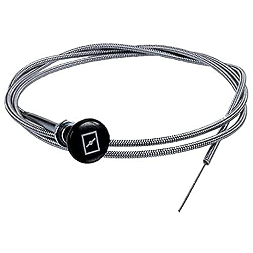 Virtionz 237 Rotary Universal Push Pull Choke Cable 63'' Inner 60'' Conduit (2 3/4'' Travel) Heavy Duty Outer Shealth Silver