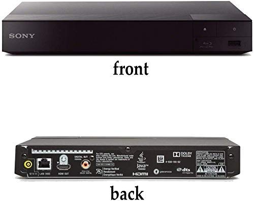 TUDAK Sony BDP-BX370 Blu-Ray Player with Wi-Fi, Remote Control, HDMI Cable, Black