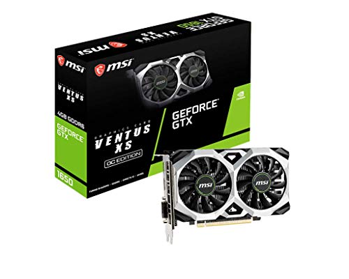 Msi Gaming Geforce Gtx 1650 128 Bit Hdmi/Dp/Dvi 4Gb Gdrr6 Hdcp Support Directx 12 Vr Ready Oc Graphics Card (Gtx 1650 D6 Ventus 