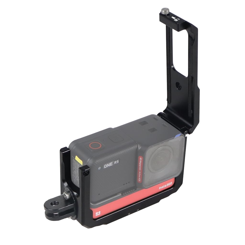 Novelgoal Aluminum Alloy Camera Cage Protective Frame With 1/4 Magnetic Holder Cold Shoe Mount With Extra Adapter For Mic Flash