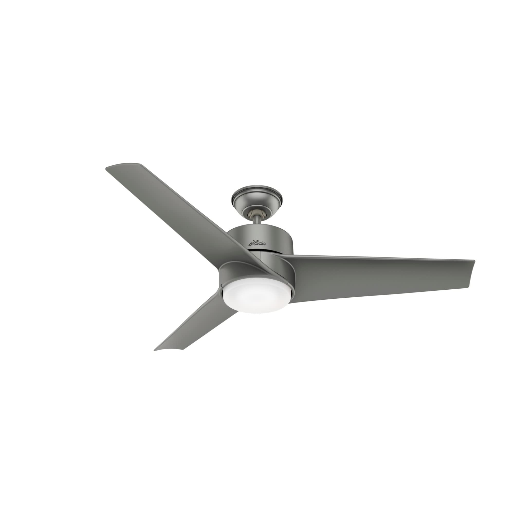 Hunter 54 inch Outdoor or Indoor Ceiling Fan with LED Light - Ceiling Fan with Wall Control, For Patio, Garage, or Porch, Quiet,