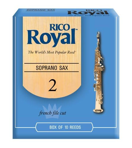Royal By D'Addario Soprano Sax Reeds, Strength 2, 10 Pack