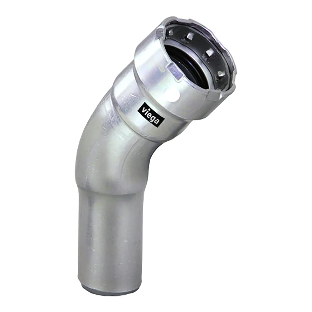 Viega Megapress 2'' 45 Stainless Steel 304 Elbow Street - Press Connection - Smart Connect Technology,WBIASB08C2B25N4