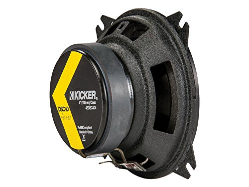 Kicker Dsc40 4 Inch (100Mm) Coaxial Speakers, 4 Ohm (Pair)