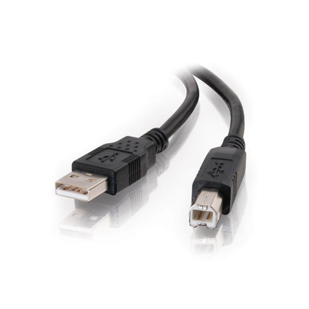 C2G Usb Cable, Usb 2.0 Cable, Usb A To B Cable, 9.84 Feet (3 Meters), Black, Cables To Go 28103