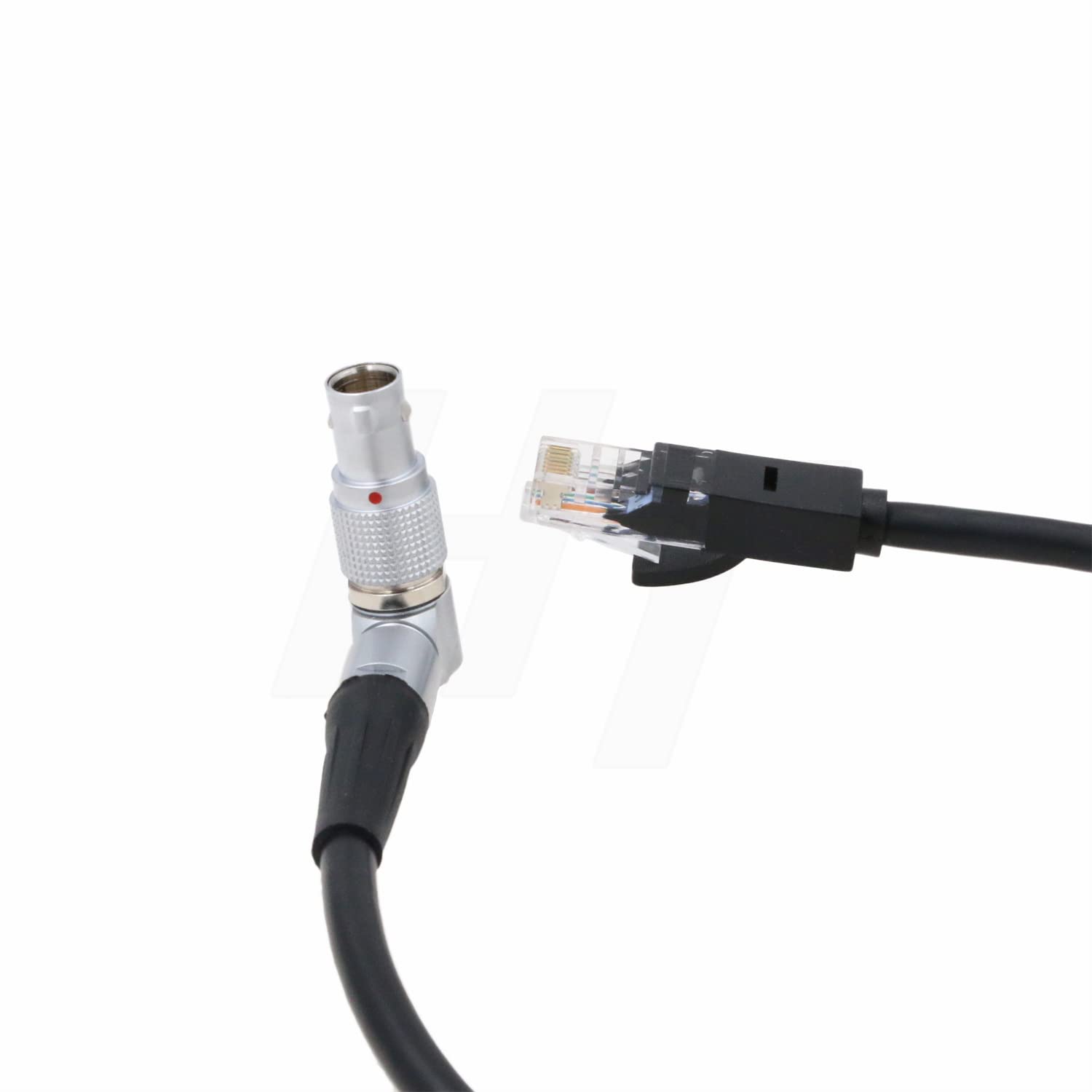 Hangton Teradek Colr Cat5E Ethernet Rj45 Cable To Arri Alexa Mini Camera 10 Pin Connector (40 Cm, Rotate Right Angle 10Pin)
