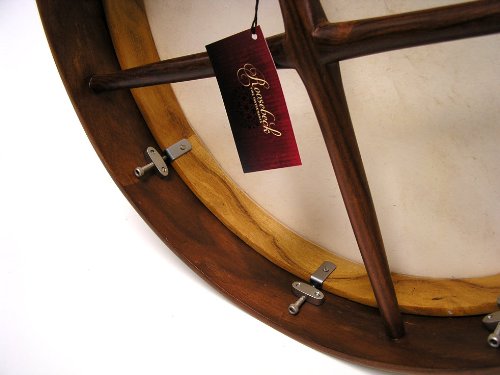 Mid-East Tunable Bodhran Drum - 18" Sheesham Soft Head, Model BTN8RS, Natural Finish