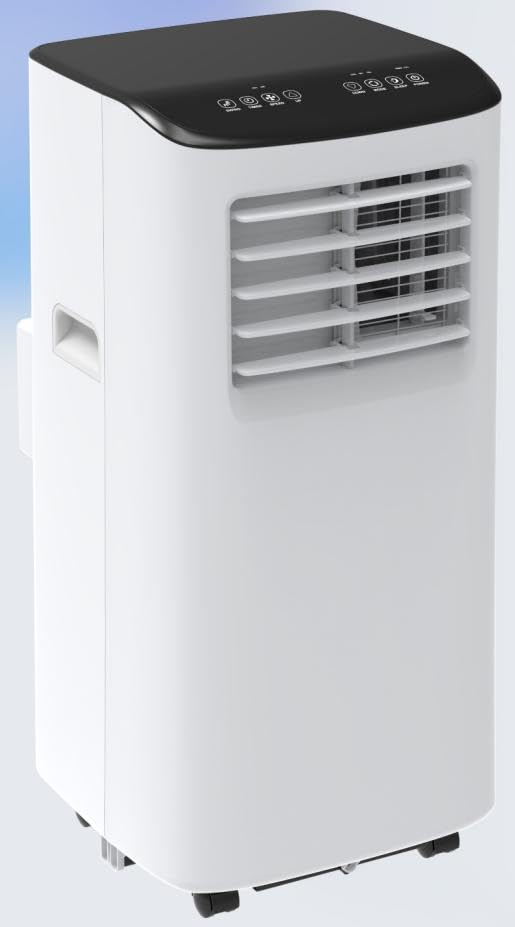 ChicHabitat Portable Air Conditioner - 8,000 BTU, 3-In-1 Functionality (Cooling, Dehumidification, Fan), Cools Up to 350 Sq.Ft,