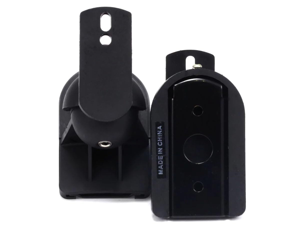 Monoprice Low Profile 7.5 Lb. Capacity Speaker Wall Mount Brackets (Pair) Black