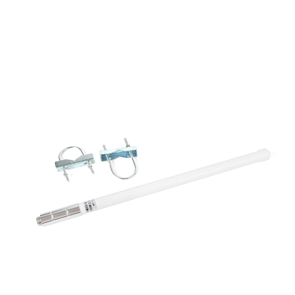 Hys Tc 40Uv Dual Band Vhf Uhf 2Meter 70Cm 144/430Mhz 2.5Dbi 100W 15.7Inch Fiberglass Outdoor Base Antenna With So239 (Uhf Female