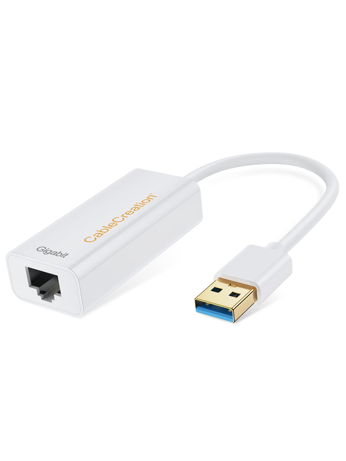 Cablecreation Usb 3.0 To Ethernet Adapter, Usb To Rj45 Network Adapter Support 10/100/1000 Mbps Gigabit Compatible With Nintendo