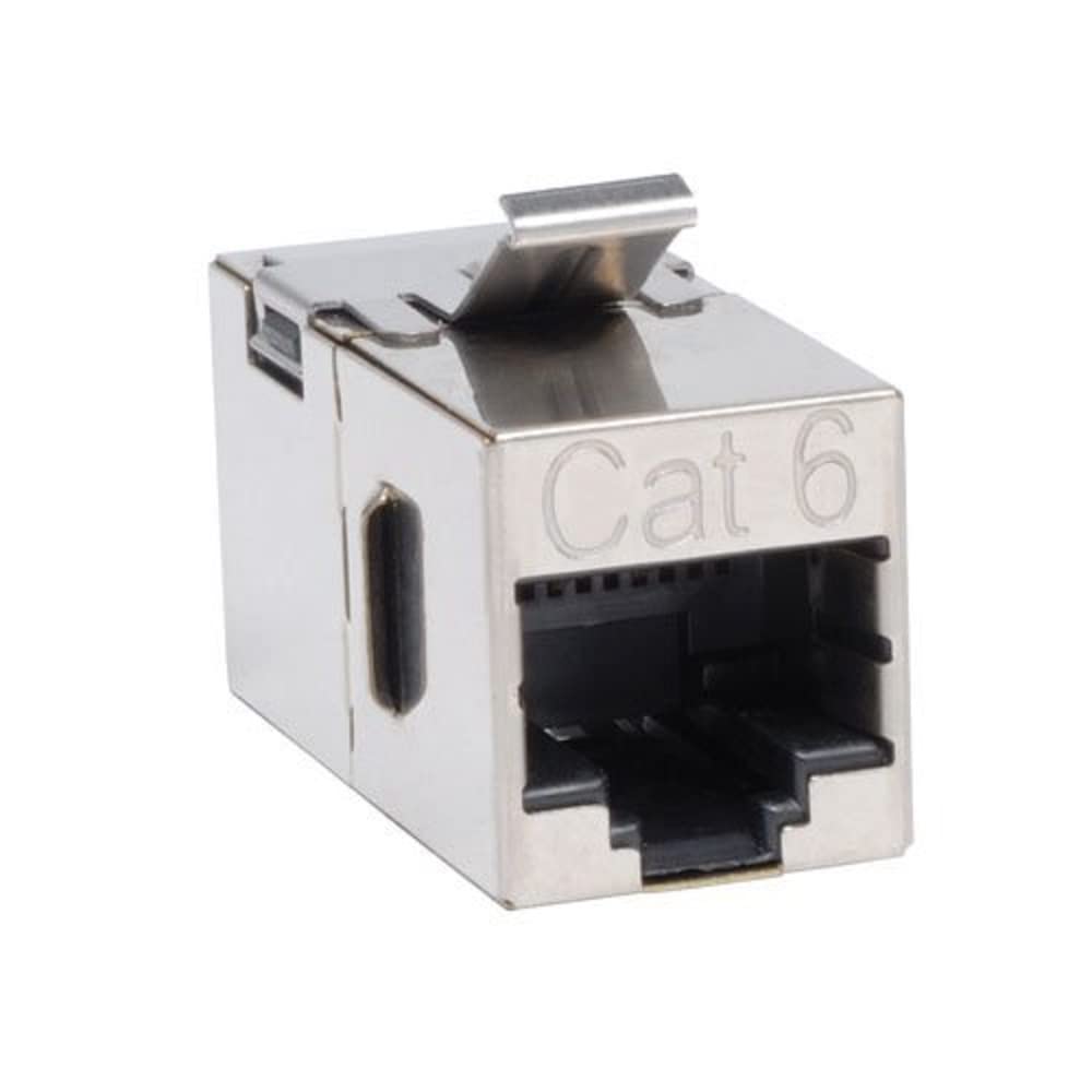 Tripp Lite N235 001 Sh Cat6 Straight Modular In Line Snap In Coupler Rj45 F/F Taa Gsa