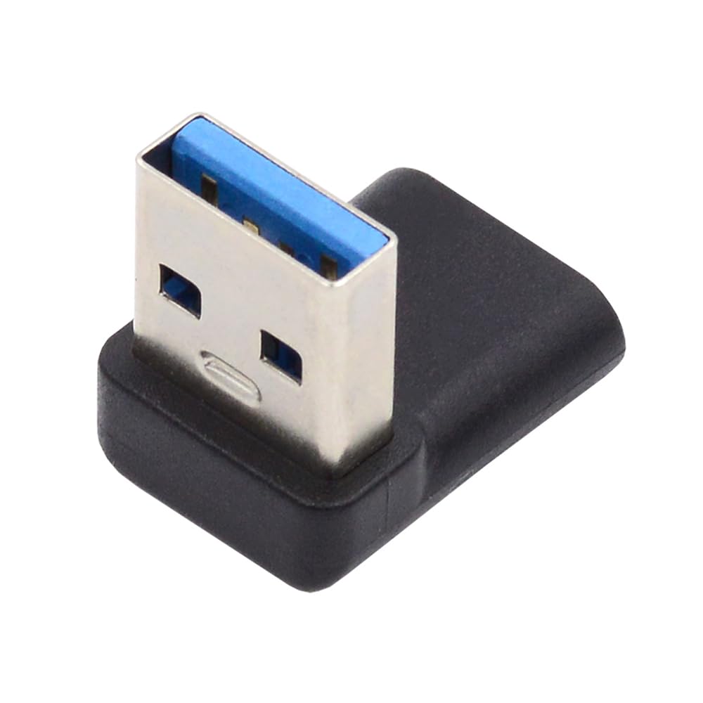 Nfhk Usb C Type C Female 90 Degree Down Angled To Usb 3.0 A Male Data Adapter For Laptop Desktop