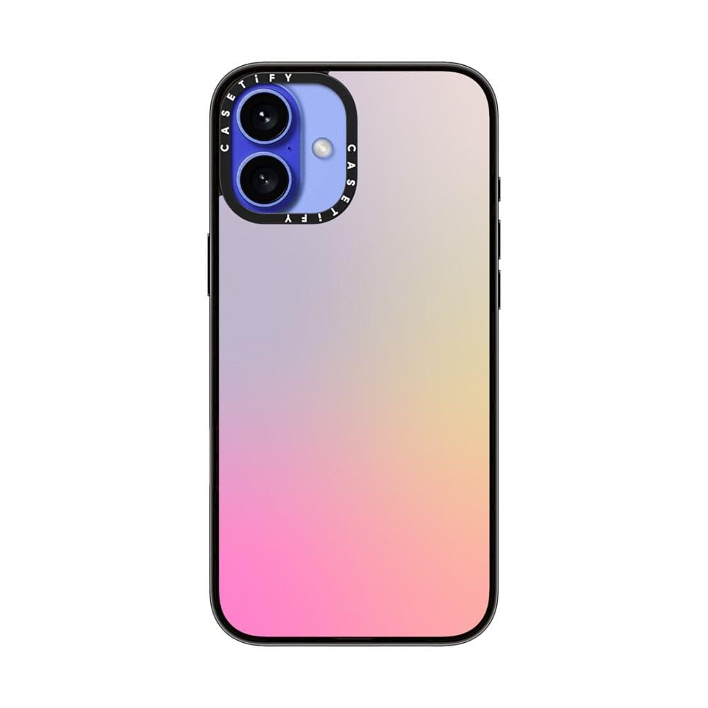 Casetify Compact Case For Iphone 16 Plus [Lightweight / 4 Ft. 2X Military Grade Drop Protection/Slim]   Pastel Gradient   Clear