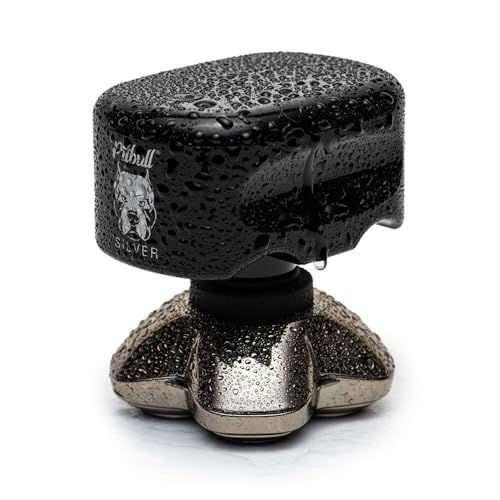 Skull Shaver Pitbull Silver PRO SX5 Head & Face Shaver - Compact Size, No Travel Pouch, Model PBSX5-UK