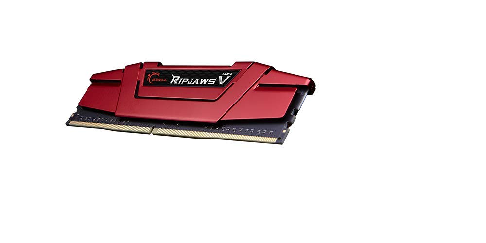 G.Skill Ripjaws V Series Ddr4 Ram 8Gb (1X8Gb) 2666Mt/S Cl19-19-19-43 1.20V Desktop Computer Memory Udimm - Red (F4-2666C19S-8Gvr