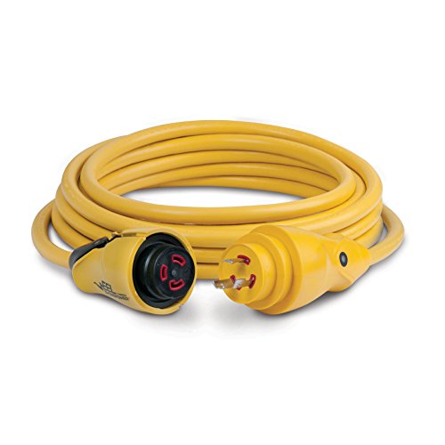 Marinco Eel 30 Amp 125 Volt Cord Set, Yellow, 25 Feet