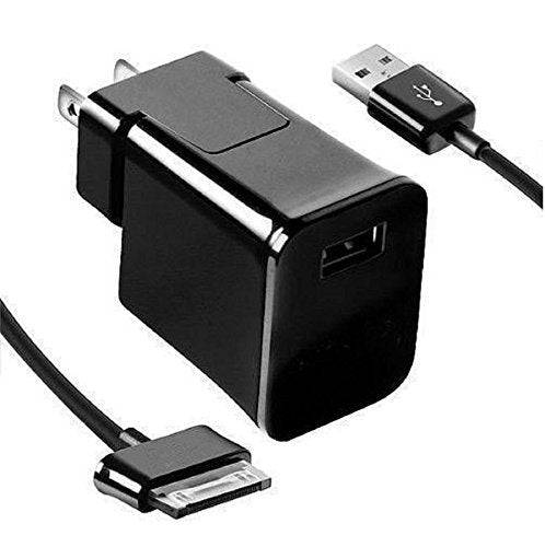 Tab Charger,Galaxy Tab 2 Charger,30 Pin Usb Charger Cable Made For Samsung Galaxy Tab 2 7.0 7.7 8.9 10.1 Note 10.1 Gt N8013 N8000 Inch Table (Black)