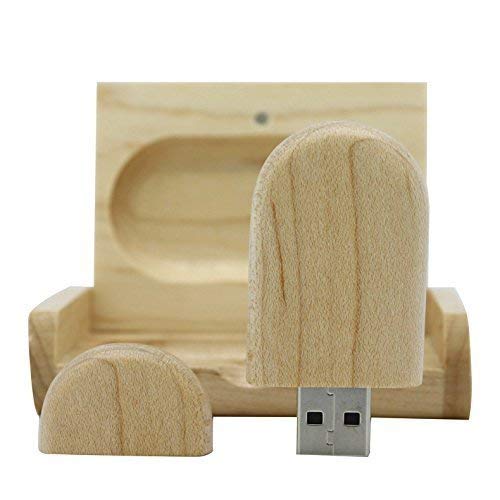 10Pcs Maple Wood 2.0/3.0 Usb Flash Drive With Wooden Box (3.0/32Gb)