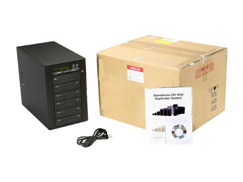 Spartan Edge 1 To 5 Target Multiple Dvd/Cd Disc Copy Tower Duplicator With 24X Writer Burners (Standalone Video & Audio Back Up